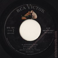 EPA 821 Heartbreak Hotel (Elvis Presley) epa 821 dot side1 small EPA 821 Heartbreak Hotel (Elvis Presley)